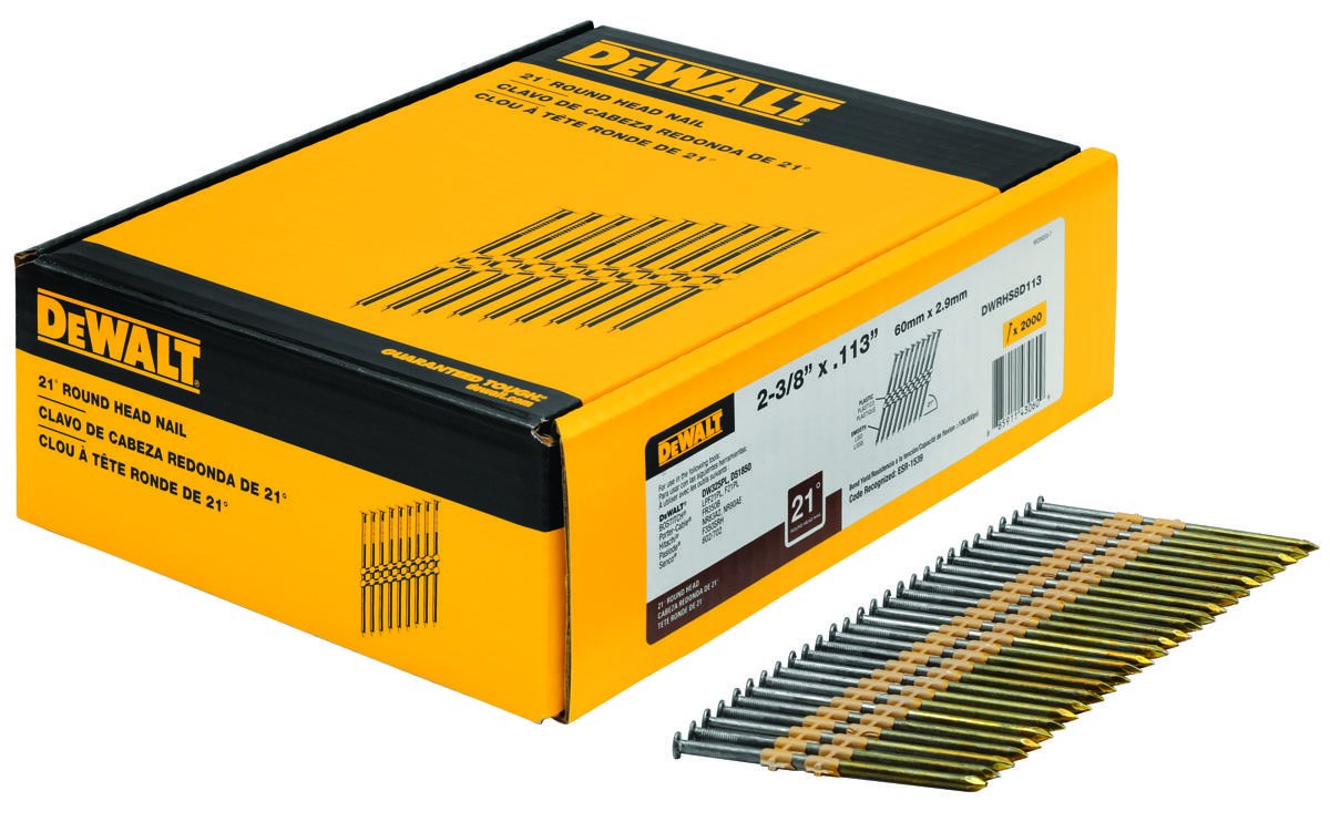 Foto 1 | Uñas Dewalt De 2,5 Cm X 0,33 Cm, Lisas Y Brillantes - Venta Internacional.