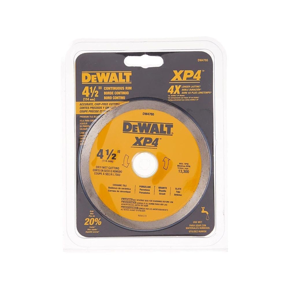 Foto 6 pulgar | Diamond Blade Dewalt Dw4765 Para Gres Porcelánico De 4,5 Pulgadas - Venta Internacional.