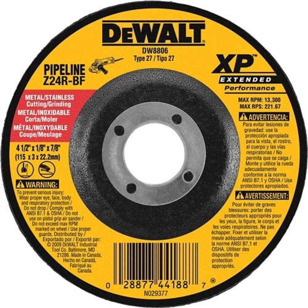 Foto 2 pulgar | Muela Abrasiva Dewalt Dw8806 Extended Performance 115 Mm - Venta Internacional.