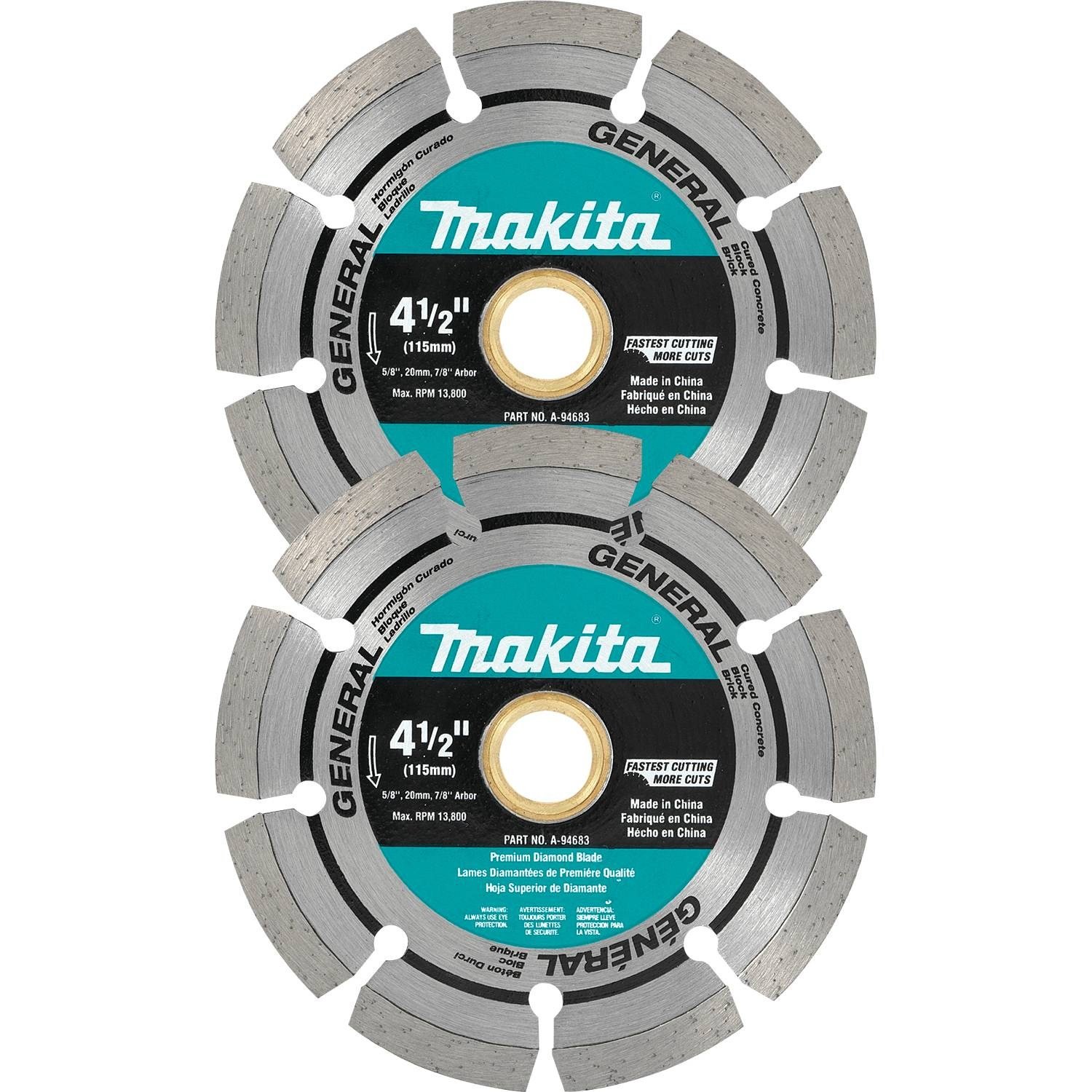 Foto 2 pulgar | Diamond Blade Makita A-97623 Segmentado De 4.5 Pulgadas 2 Piezas - Venta Internacional