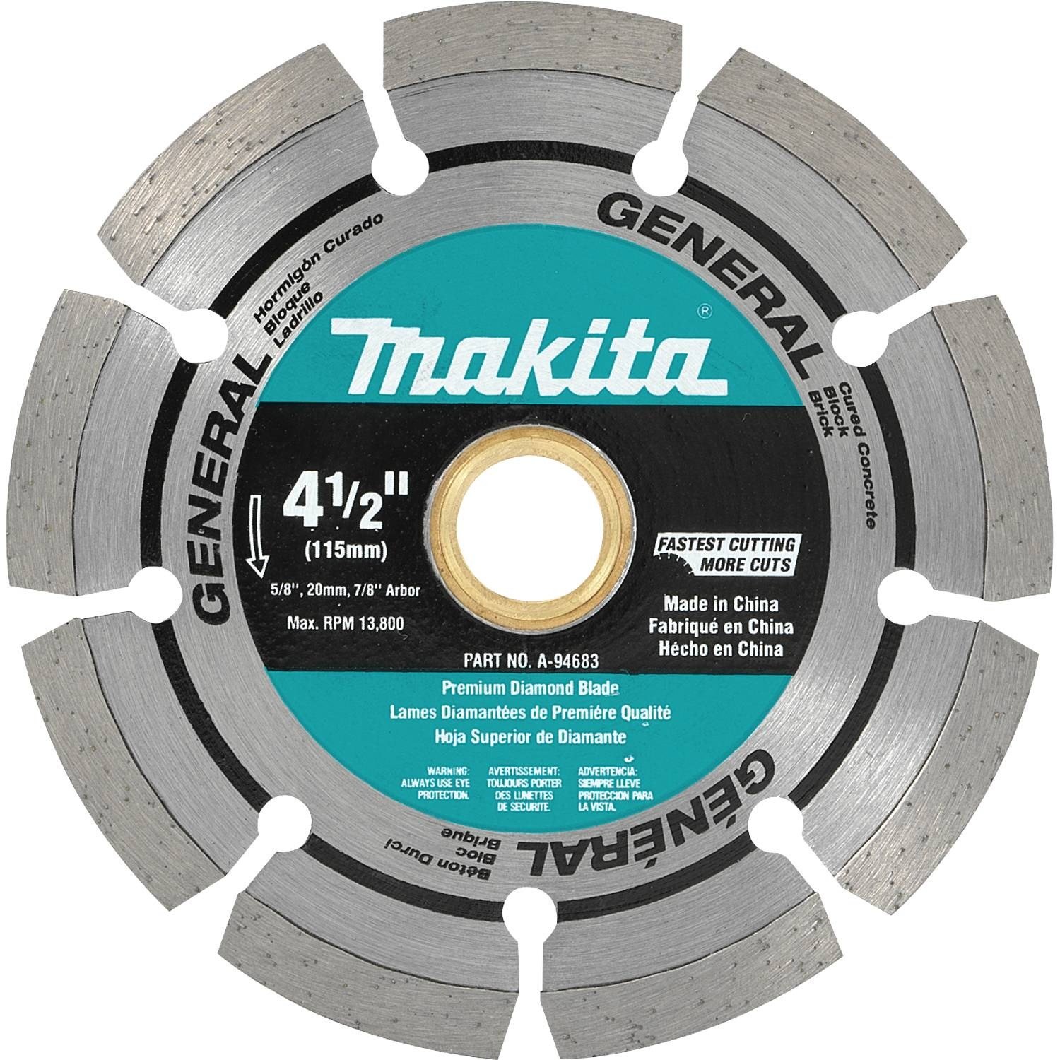 Foto 3 pulgar | Diamond Blade Makita A-97623 Segmentado De 4.5 Pulgadas 2 Piezas - Venta Internacional