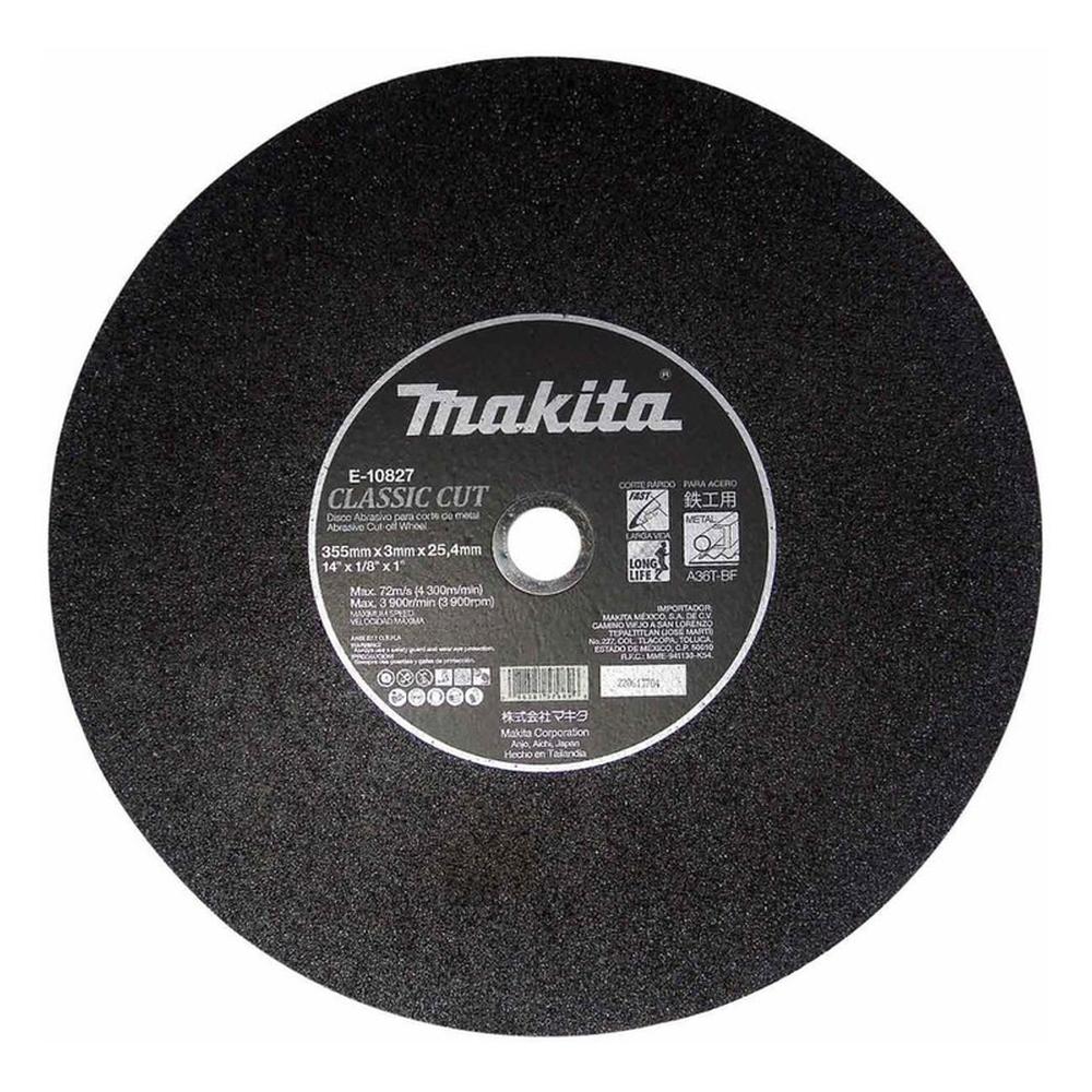 Foto 3 pulgar | Disco Para Corte De Metal De 14'' X 3mm X 1'' Makita A89872