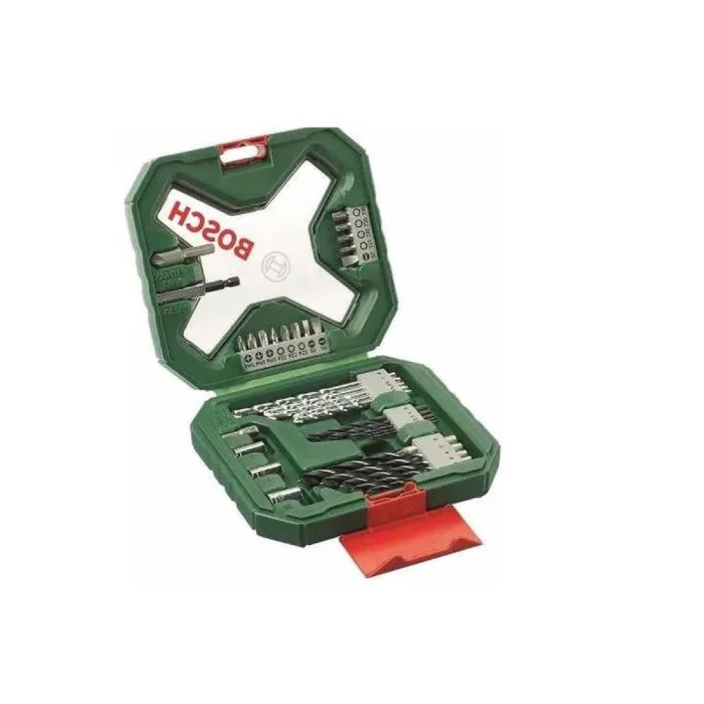 Set Kit Brocas y Taladro mm O Std Bosch Multicolor Metal X-line con 34 Piezas