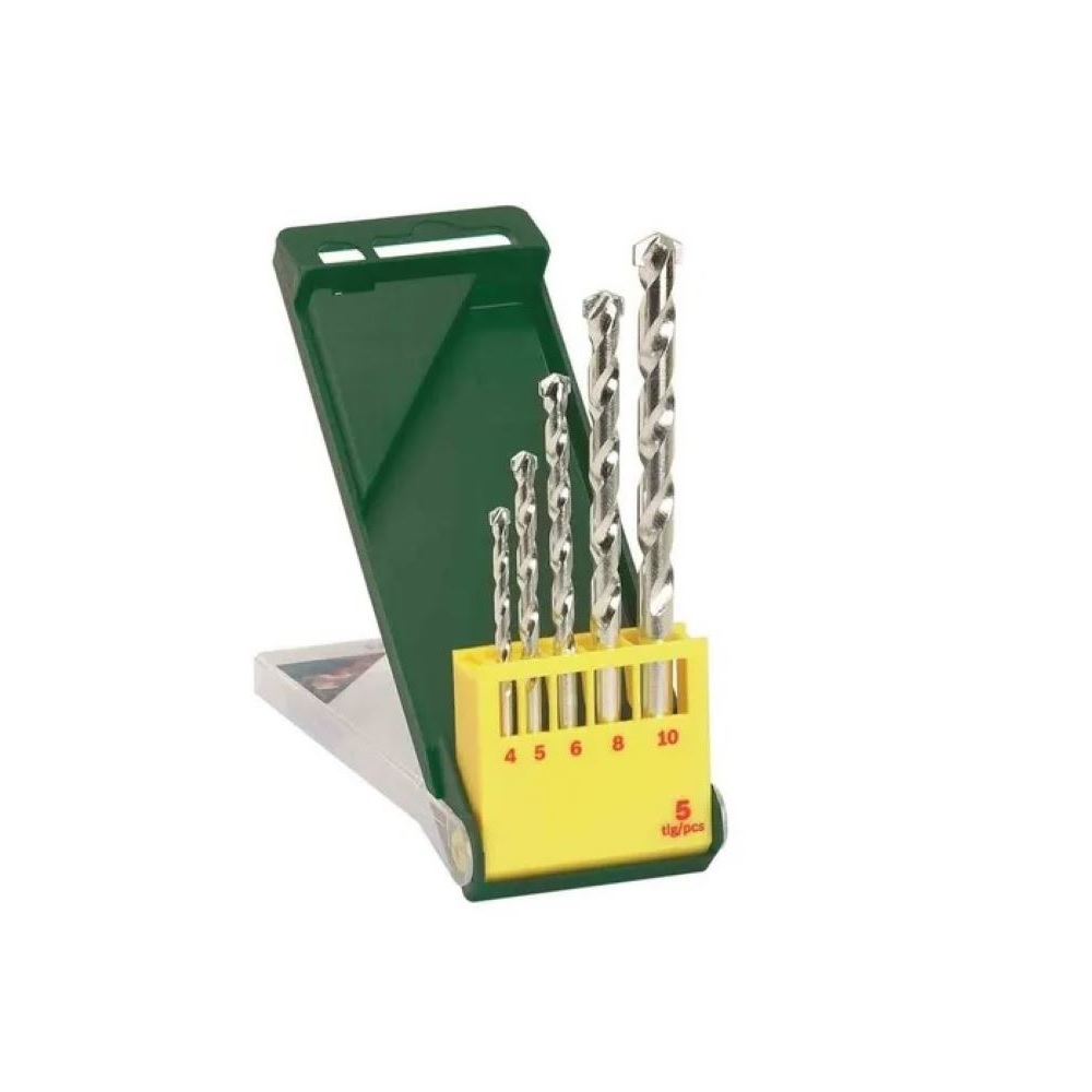 Brocas 5 Pzs Ideal Concreto + Estuche De Taladro Bosch