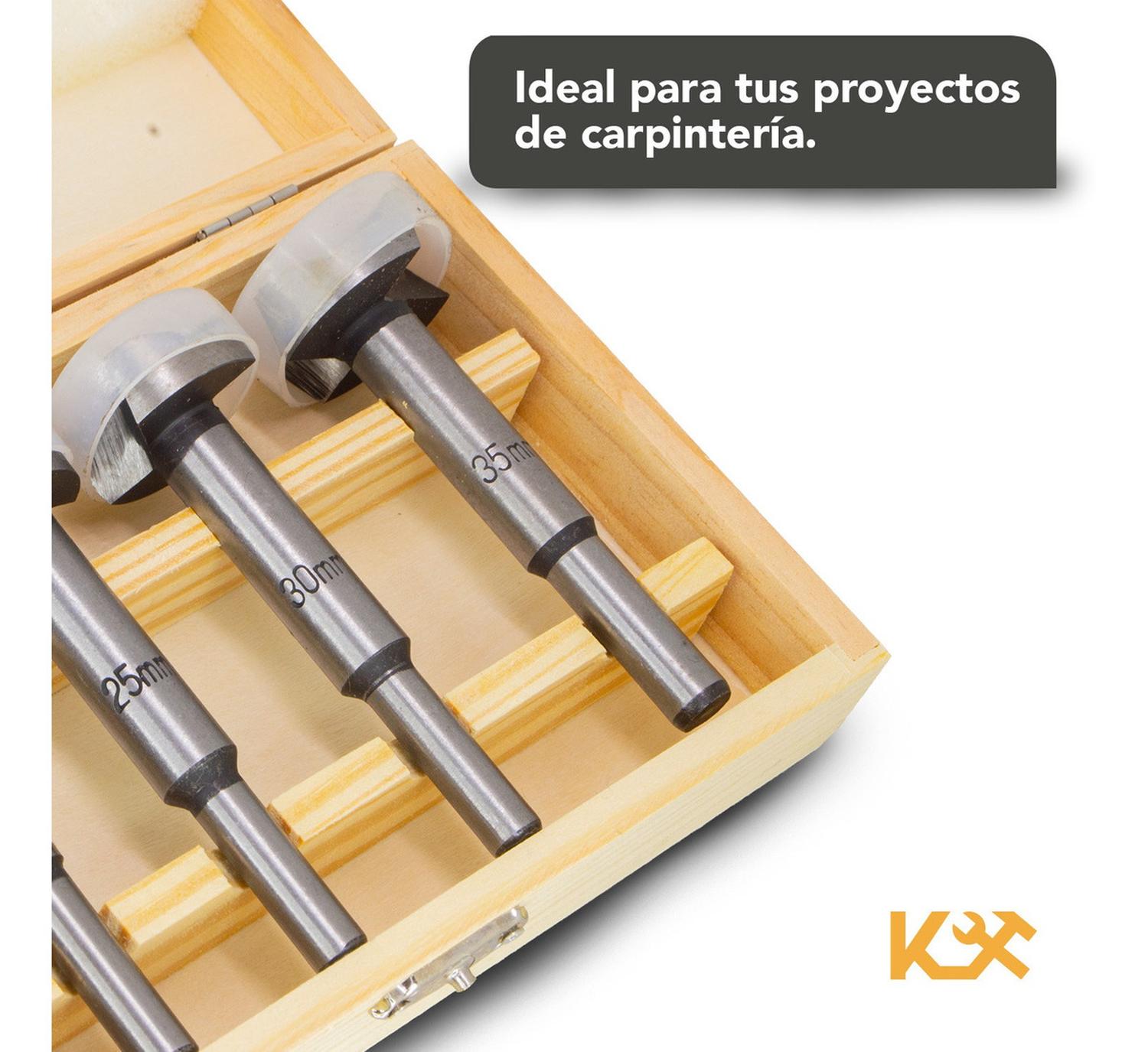 Foto 6 | Brocas para Taladro Kingsman 5 Piezas