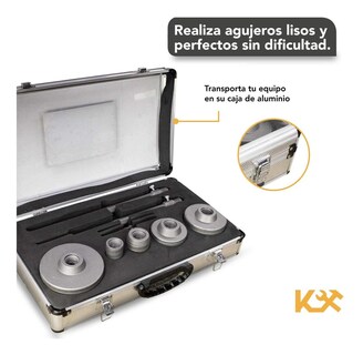 Foto 6 | Maletin Sierra Copa Sds Plus y Max 9 piezas Perforación Concreto