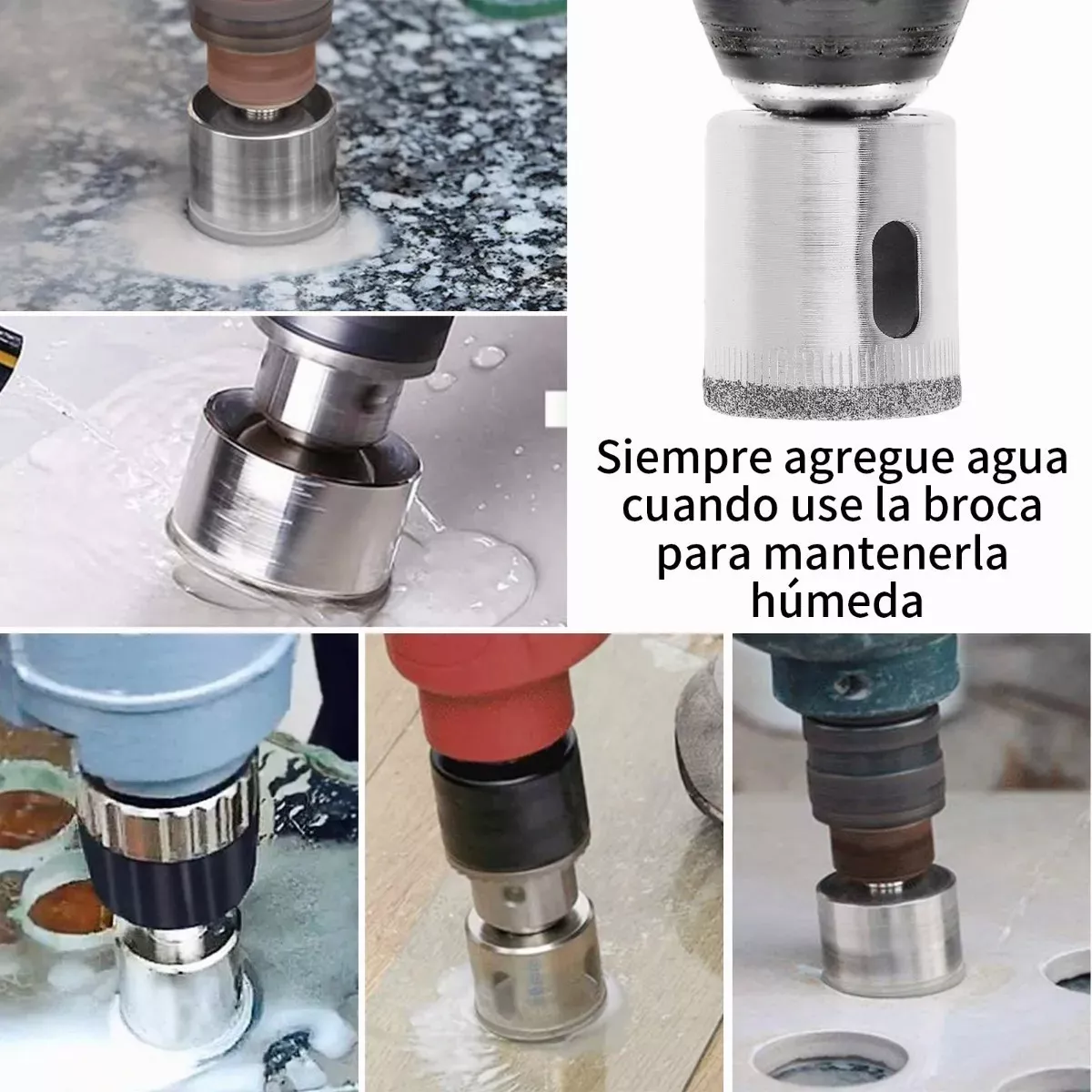 Foto 4 pulgar | Kit de 20 Brocas Para Cerámica, Mármol y Vidrio Eo Safe Imports Esi-5000 Plata