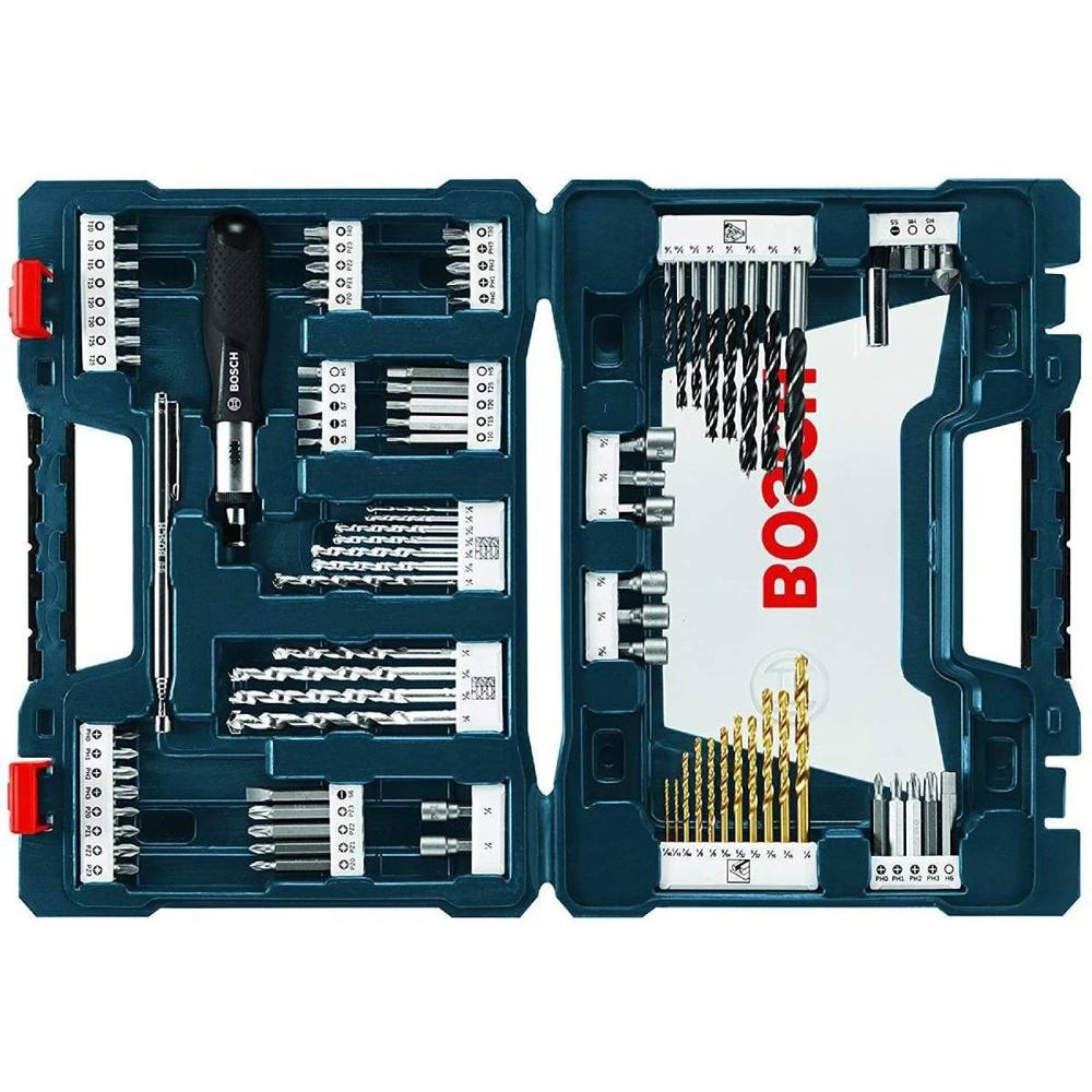 Foto 2 pulgar | Set Brocas Destornillador V-line 91pz + Estuche Ms4091 Bosch