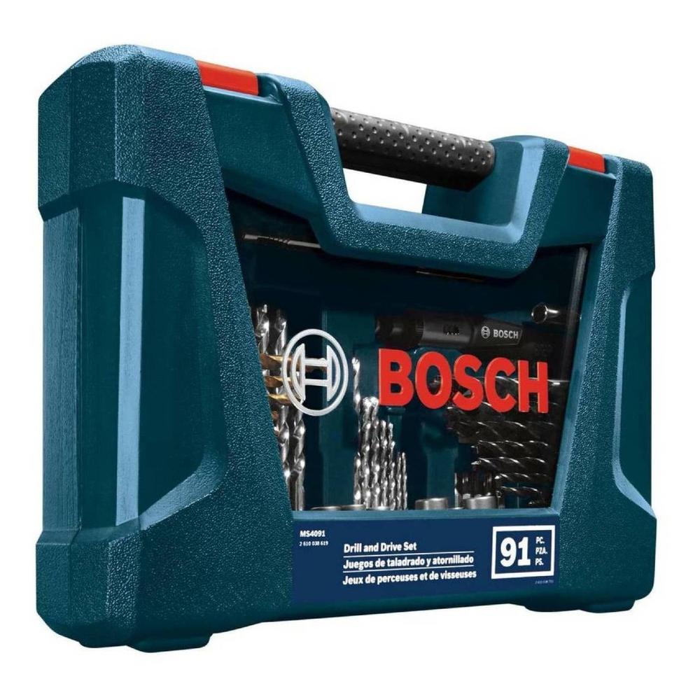 Foto 4 pulgar | Set Brocas Destornillador V-line 91pz + Estuche Ms4091 Bosch
