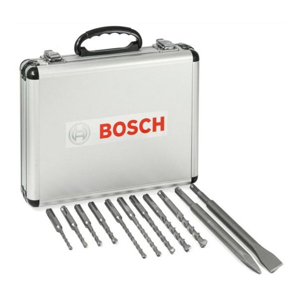 Juego Kit Brocas Y Cinceles Mixto Sds Plus + Maletin Bosch