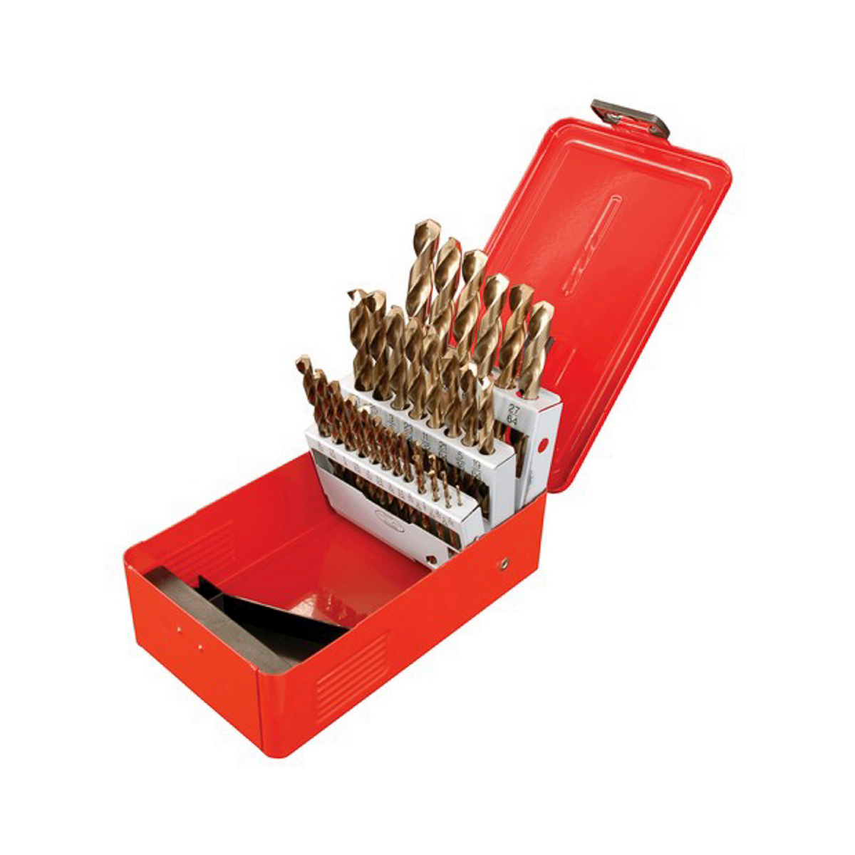 Juego Brocas Zanco Urrea Recto 1/2” Cobalto (29 Pzas) Caja Metalica