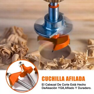 Foto 4 | Juego Brocas Router Taladro 1/4 15 Pz Eo Safe Imports Esi-7166 Naranja