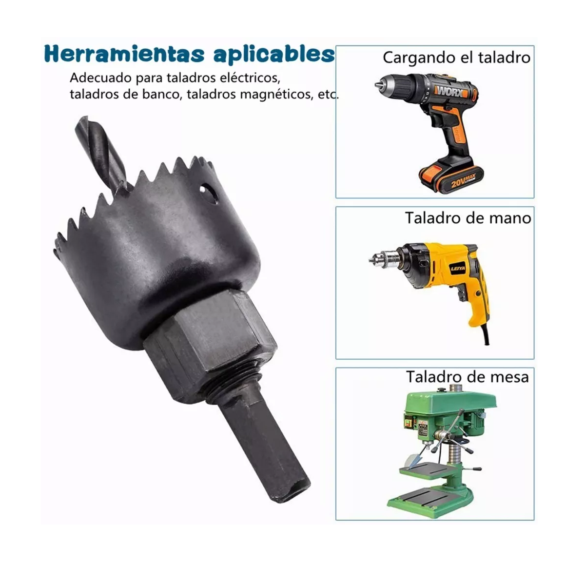 Foto 5 | Kit de Brocas de Sierras Cortacirculo Mandril Eo Safe Imports Esi-7363 Negro 19 Piezas