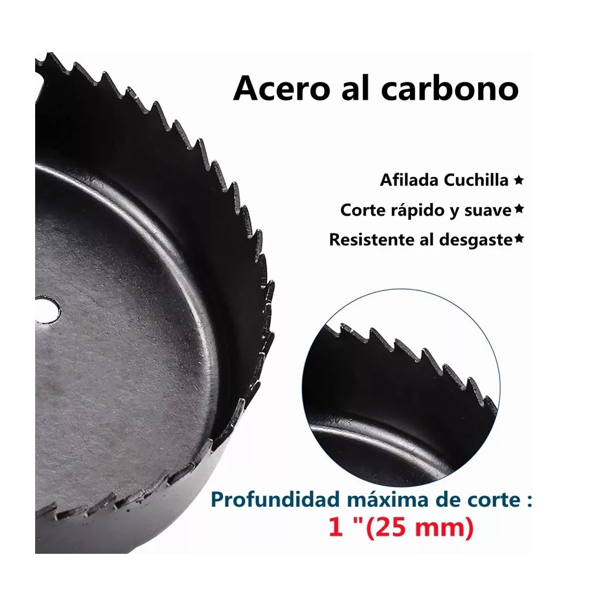 Foto 6 | Kit de Brocas de Sierras Cortacirculo Mandril Eo Safe Imports Esi-7363 Negro 19 Piezas