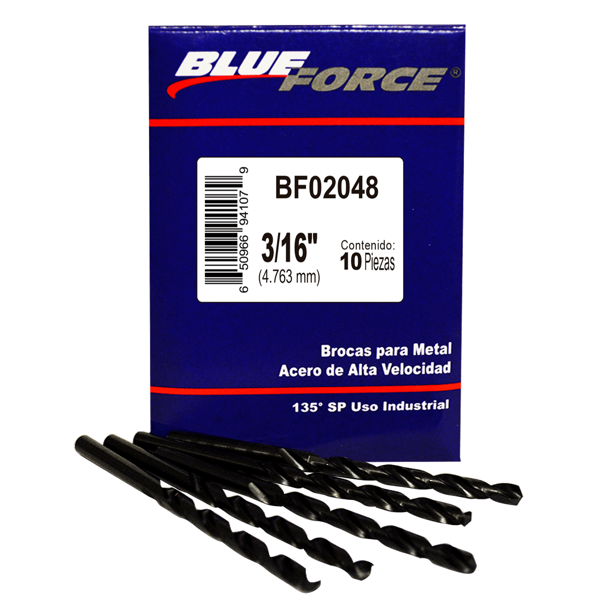 Foto 2 pulgar | Brocas Aav 135° Sp Blue Force Bf02048 3/16 Plg