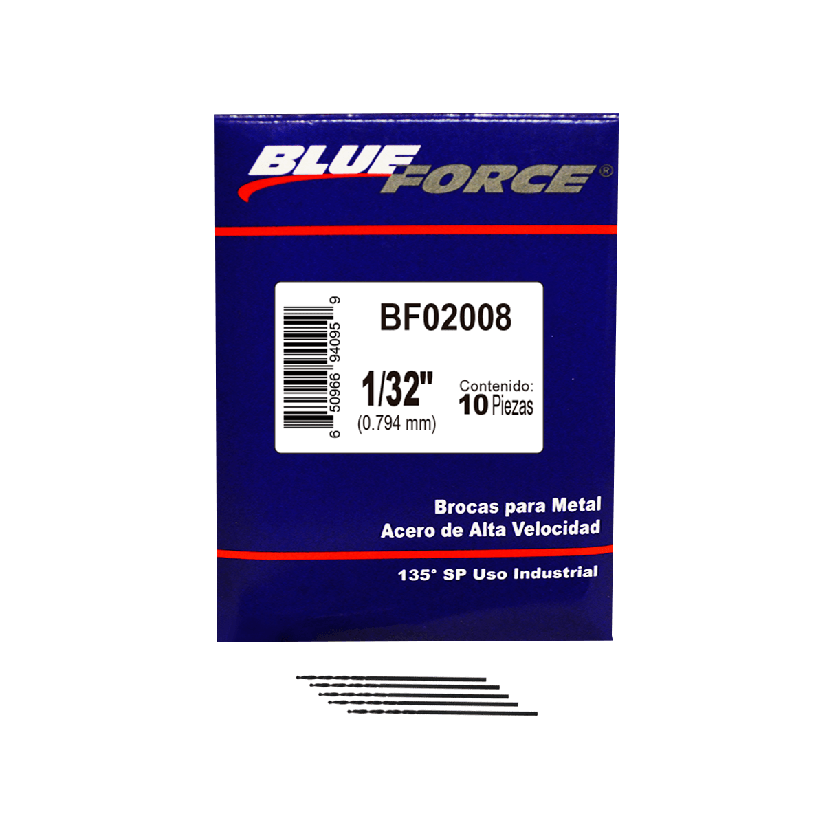 Foto 4 pulgar | Brocas Aav 135° Sp Blue Force Bf02008 1/32 Plg