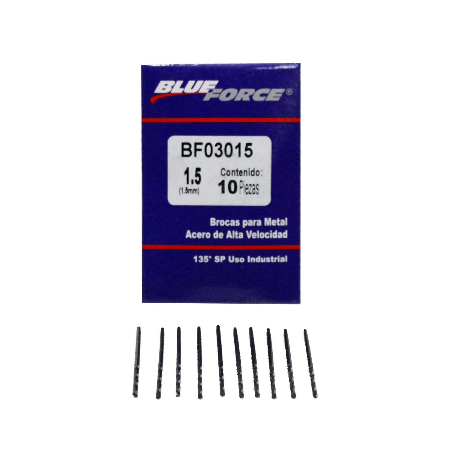 Foto 2 pulgar | Brocas Blue Force BF03015 AAV 135° SP 1.5 mm 10 Piezas