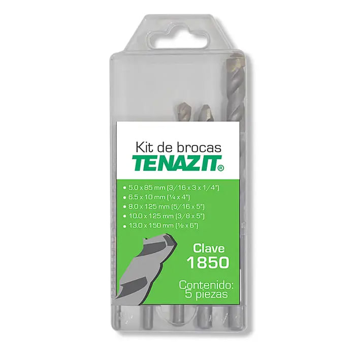 Kit de Brocas para Concreto Austromex 1850 5 Pz