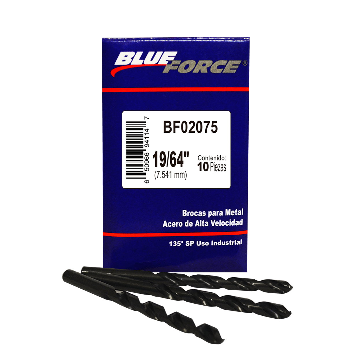 Foto 2 pulgar | Brocas para Metal Blue Force de 19/64" 10 Piezas