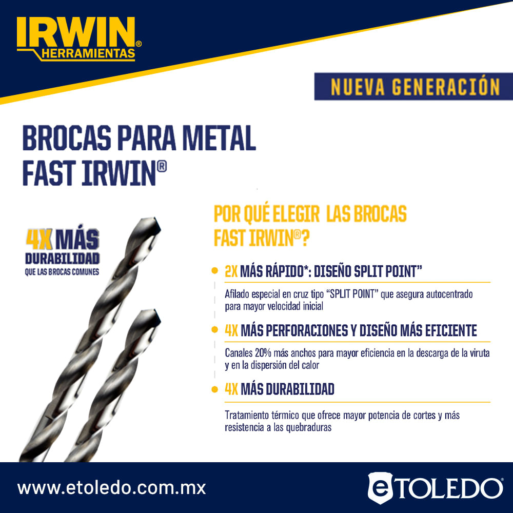 Foto 3 | 2000007 Broca Para Metal Iw150e9017 5/16 Plg