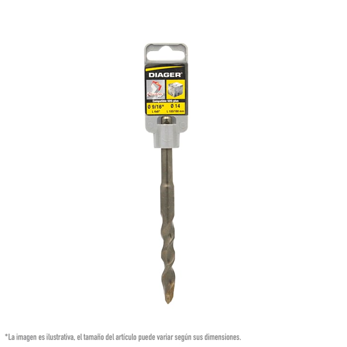 Broca Sds Twister Plus Diager 101xd14l0160 9/16 X 6 Plg $285