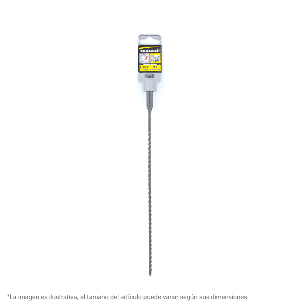 Broca Sds Twister Plus Diager I101ud3/16l12 3/16 X 12 Plg