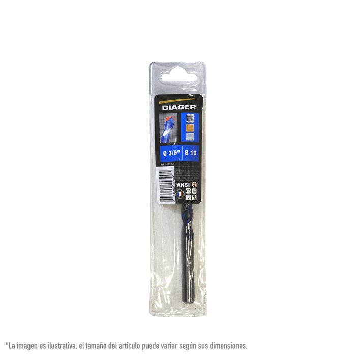 Foto 4 pulgar | Broca Multiusos Diager 215xd10 3/8 X 5 Plg