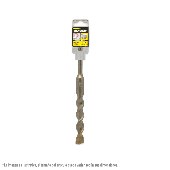 Foto 2 pulgar | Broca Sds Twister Plus Diager 101xd19l0210 3/4 X 8 Plg