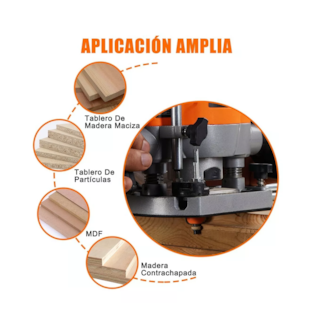 Foto 5 | Juego Brocas Router Taladro Teeno 1/4 15 piezas Naranja y Negro Belug