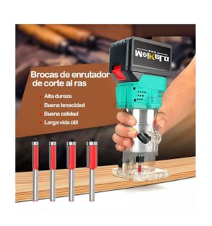 Foto 2 | Brocas de Enruter con Balero para Madera 1/4 - 5/16 - 3/8 - 1/2 - 12 Piezas