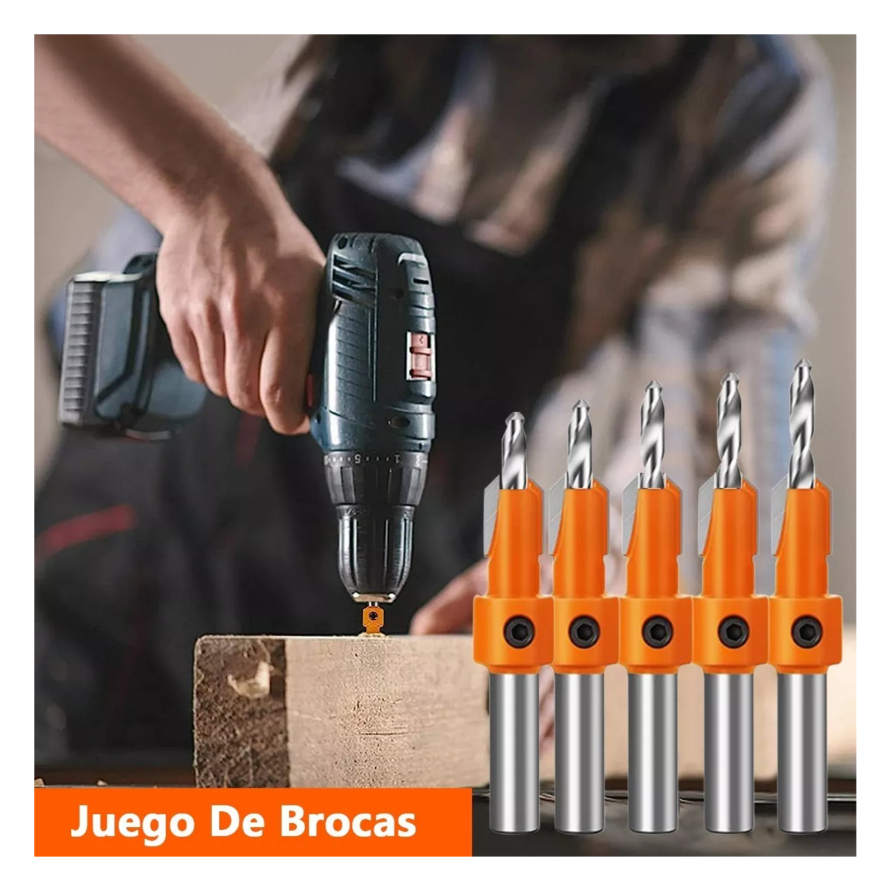 Foto 5 | Brocas Avellanadoras Lab.G para Carpintería 5 Piezas 10 mm