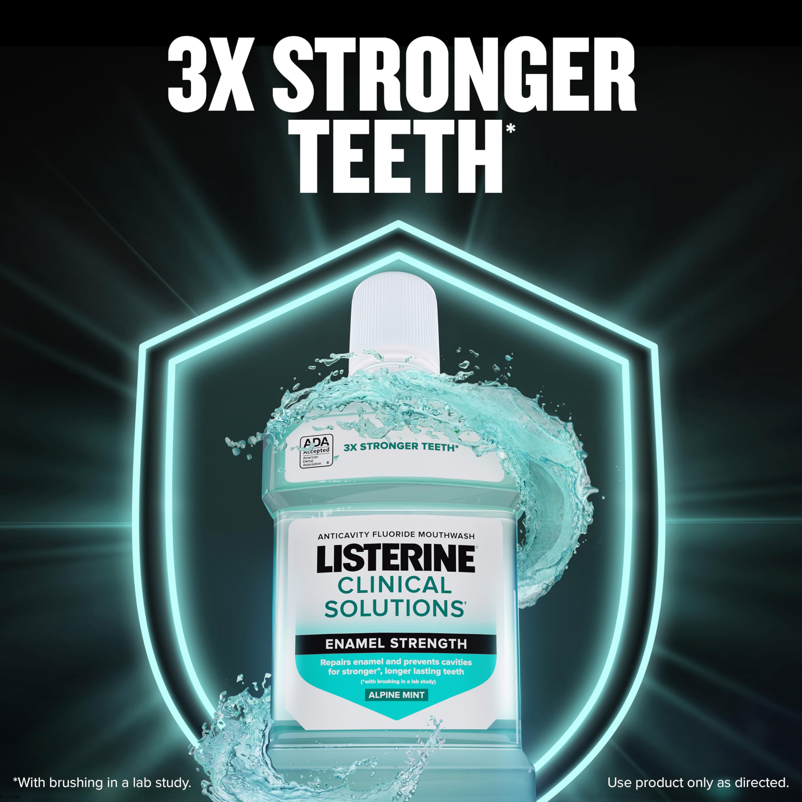 Foto 5 pulgar | Enjuague Bucal Listerine Clinical Solutions Enamel Strength 500 Ml - Venta Internacional.