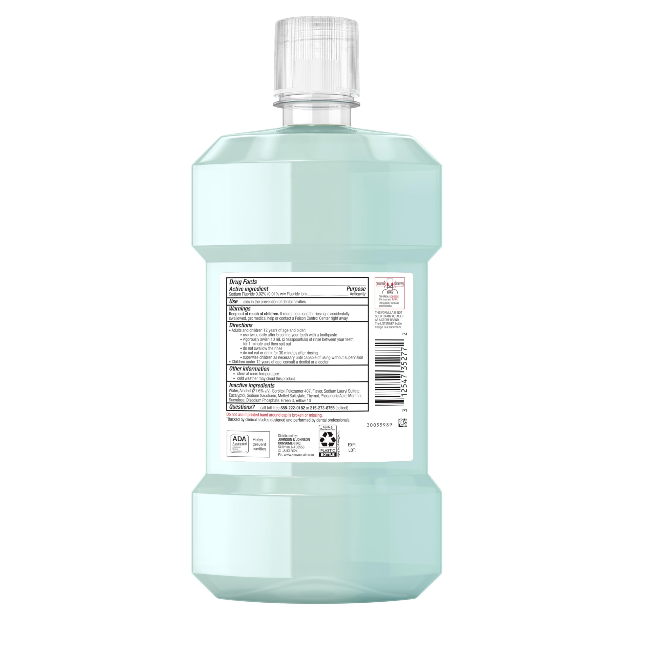 Foto 8 pulgar | Enjuague Bucal Listerine Clinical Solutions Enamel Strength, 1 Litro - Venta Internacional.