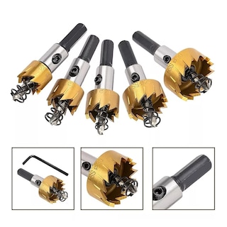 Foto 3 | Brocas Taladro Sierra Hss 5pc Eo Safe Imports Esi-15134 Dorado