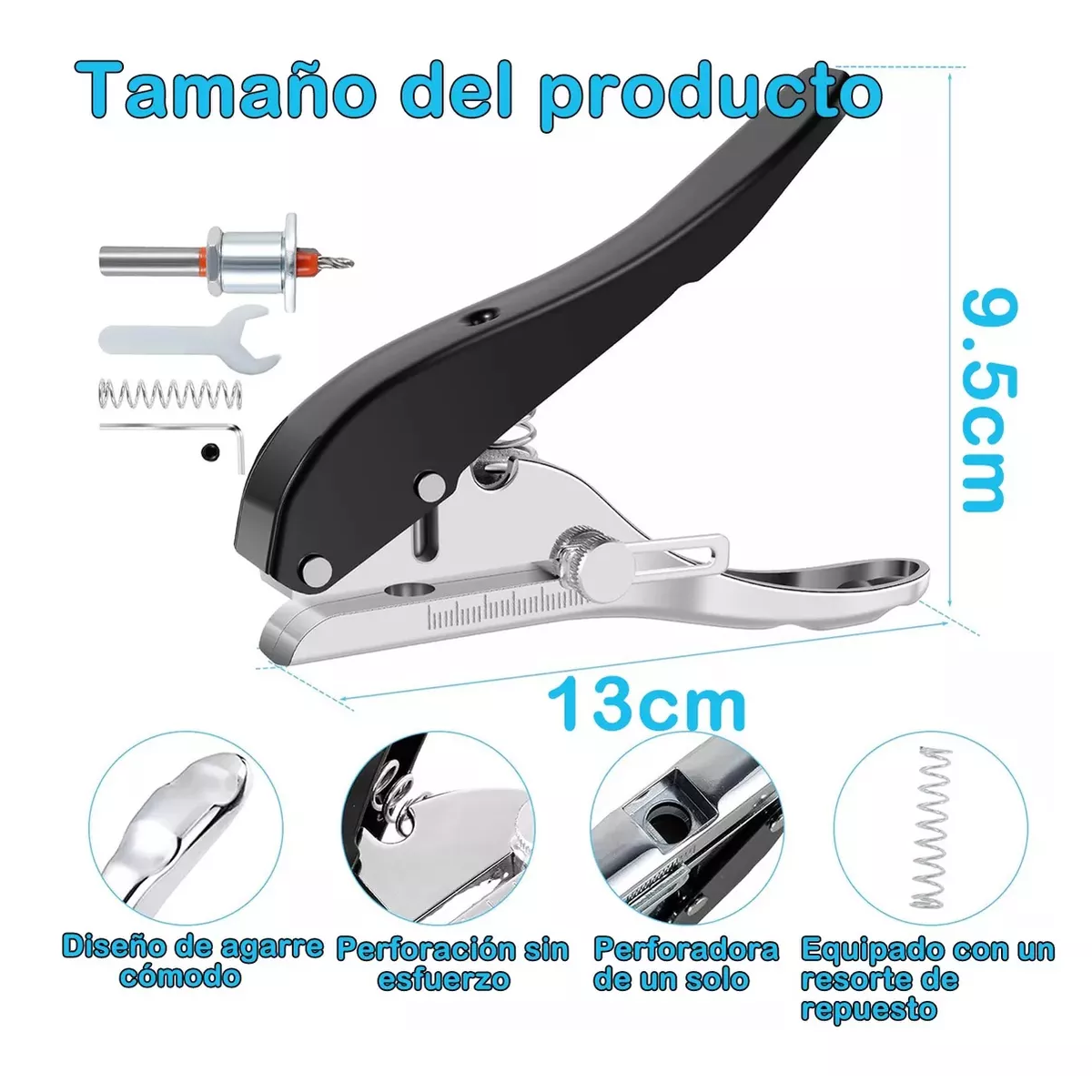 Foto 3 | Kit Perforadora10mm Con Broca Para Carpintería, Melamina Eo Safe Imports Esi-17142 Multicolor