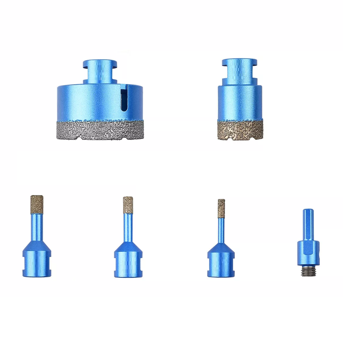 Broca Copa Esmeril M14 Para Mármol 6 Pcs Eo Safe Imports Esi-17901 Azul