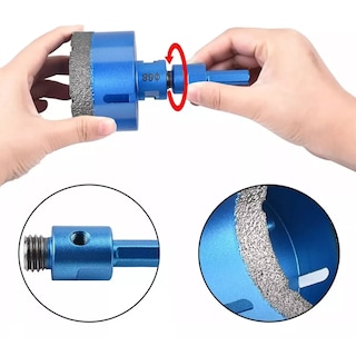 Foto 3 | Broca Copa Esmeril M14 Para Mármol 6 Pcs Eo Safe Imports Esi-17901 Azul