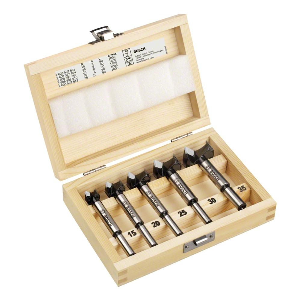 Foto 3 | Set de Brocas Bosch Bisagra Madera 5 piezas
