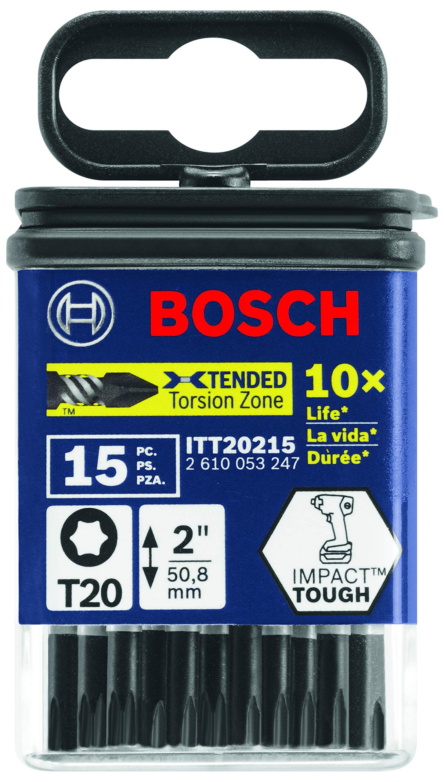 Foto 2 | Brocas Eléctricas Para Atornillar Bosch Itt20215 Torx #20, Paquete De 15 - Venta Internacional.