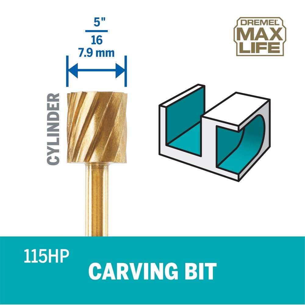 Foto 4 pulgar | Broca De Trinchar Rotativa Dremel Max Life 115 Hp, 7,9 Mm, Paquete De 2 - Venta Internacional.