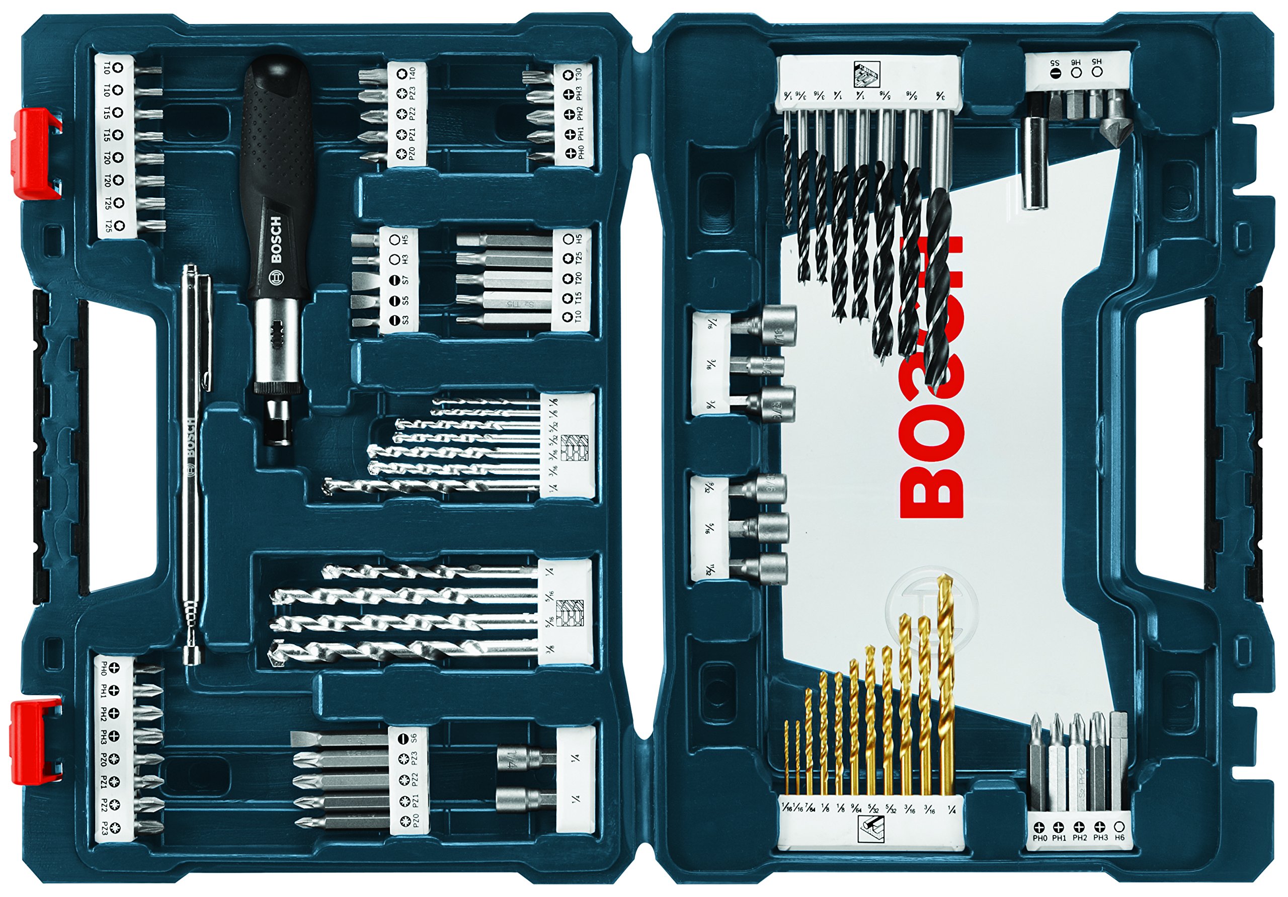 Set Mixto De Taladrado Y Conducción Bosch Ms4091 De 91 Piezas - Venta Internacional.