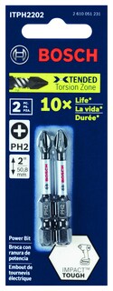 Foto 2 | Brocas Eléctricas Para Atornillar Bosch Itph22b Phillips #2, Paquete De 10 - Venta Internacional.
