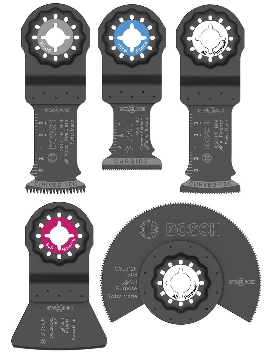 Juego De Herramientas Múltiples Oscilantes Bosch Osl005c Con 5 Cuchillas Y Estuche - Venta Internacional.