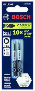 Foto 2 | Brocas Eléctricas Para Atornillar Bosch Itt152b Torx #15, Paquete De 10 - Venta Internacional.