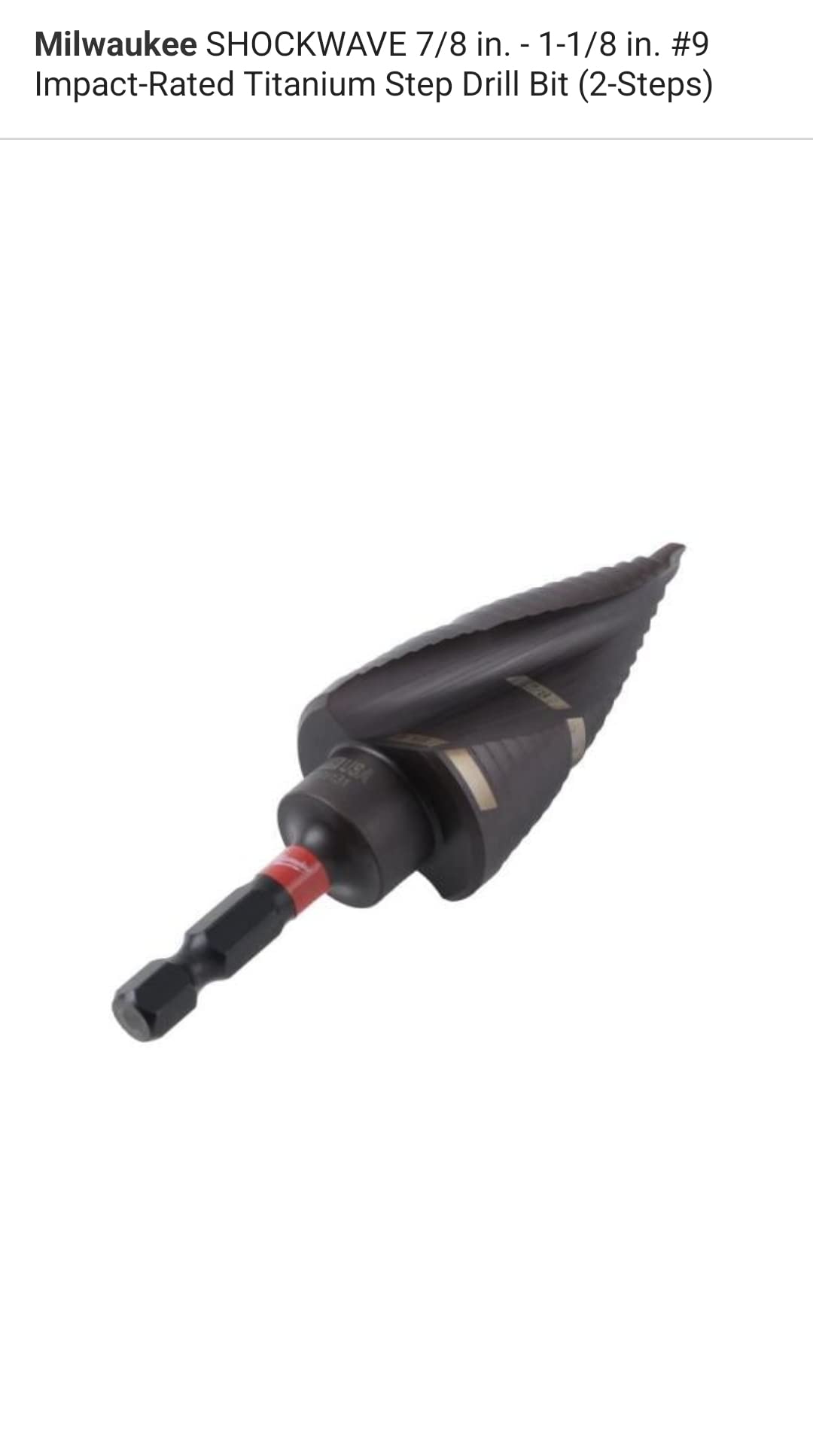 Foto 4 pulgar | Juego De Brocas Milwaukee Shockwave Impact Duty 7/8-1-1/8 - Venta Internacional.