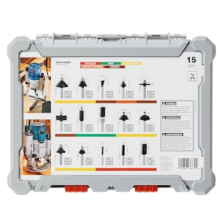 Foto 3 | Juego De Brocas Para Fresar Madera Bosch Rbs015mbs, 15 Piezas, Con Punta De Carburo - Venta Internacional.