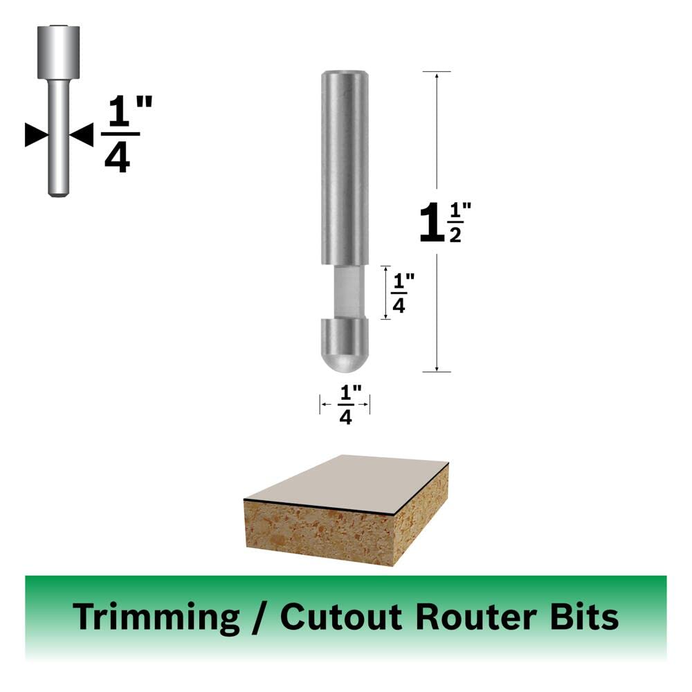 Foto 3 pulgar | Broca De Carburo Con 1 Ranura Empotrada Bosch 85285, 6,35 Mm X 6,35 Mm - Venta Internacional.