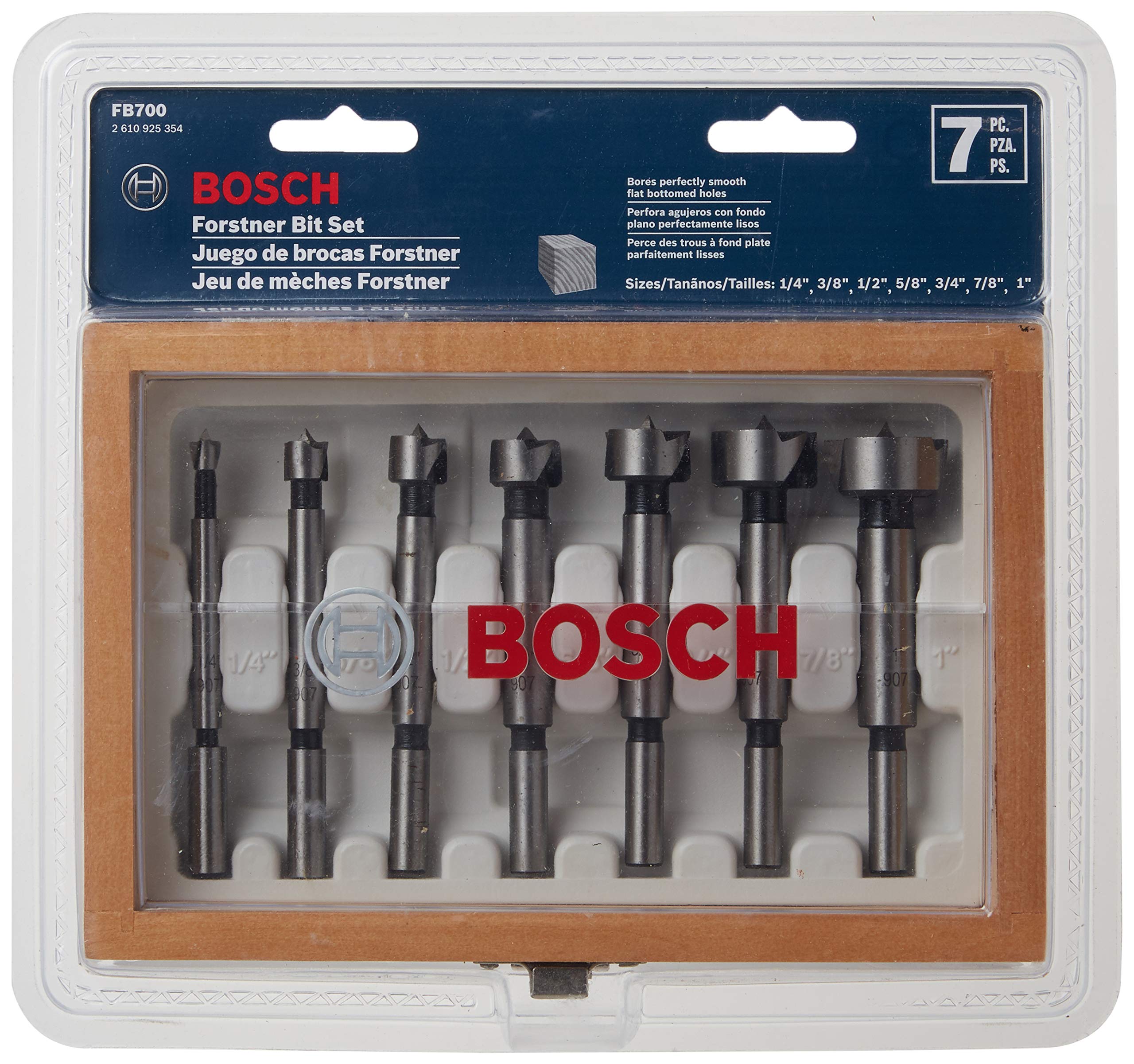 Foto 3 pulgar | Juego De Brocas Forstner Bosch Fb700 Wood, 7 Piezas - Venta Internacional.