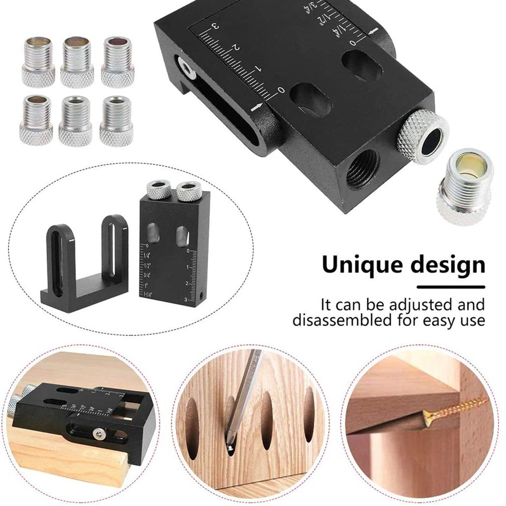 Foto 5 pulgar | Kit Posicionador Y Localizador De Orificios Oblicuos Para Carpintería - Venta Internacional.