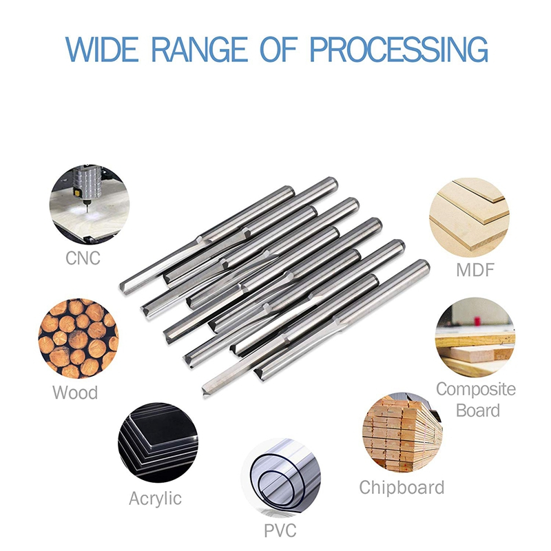 Foto 3 | Brocas Cnc Enrouter De Acero De Tungsteno, 10 Unidades, 2 Flautas, 3,175 Mm - Venta Internacional.